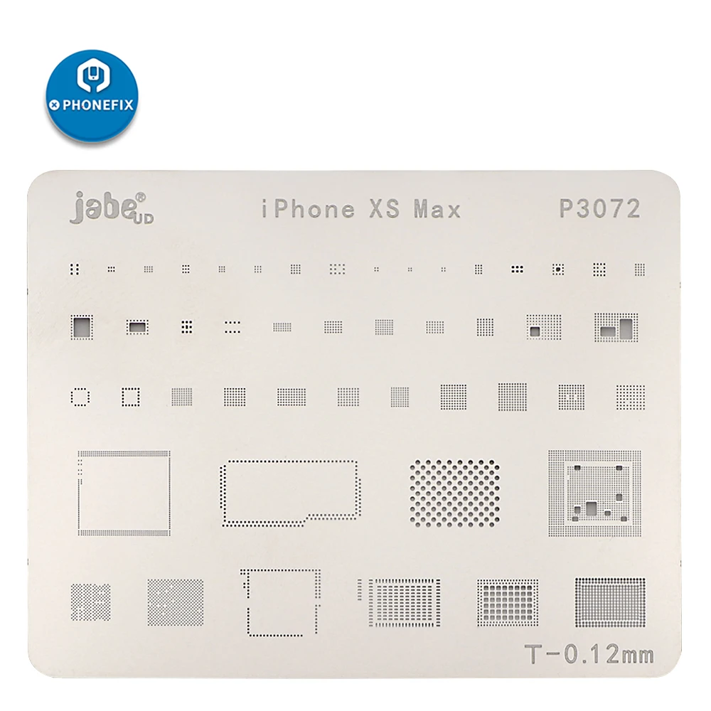 Jabe BGA Reballing Stencil Bản Mẫu Cho iPhone XR XS XSMAX Cho HDD/WIFI/IC Âm Thanh/BT/baseus/EEPROM IC BGA Làm Lại Reballing