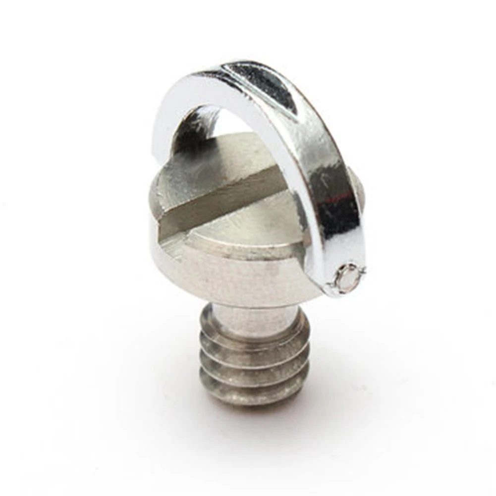 Tornillo de cámara 1/4 para placa de liberación rápida, adaptador de anillo en D plegable de 1/4 pulgadas, trípode, monopié, tornillo de cámara de placa de liberación rápida, 5 uds.