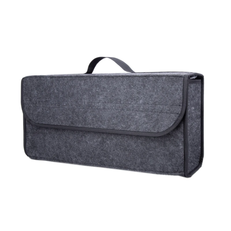 Portable Car Trunk Organizer Foldable Car Soft Felt Storage Box Vehicle Tool Box Multi-Use Tool Organizer Bag Tidy Container Bag