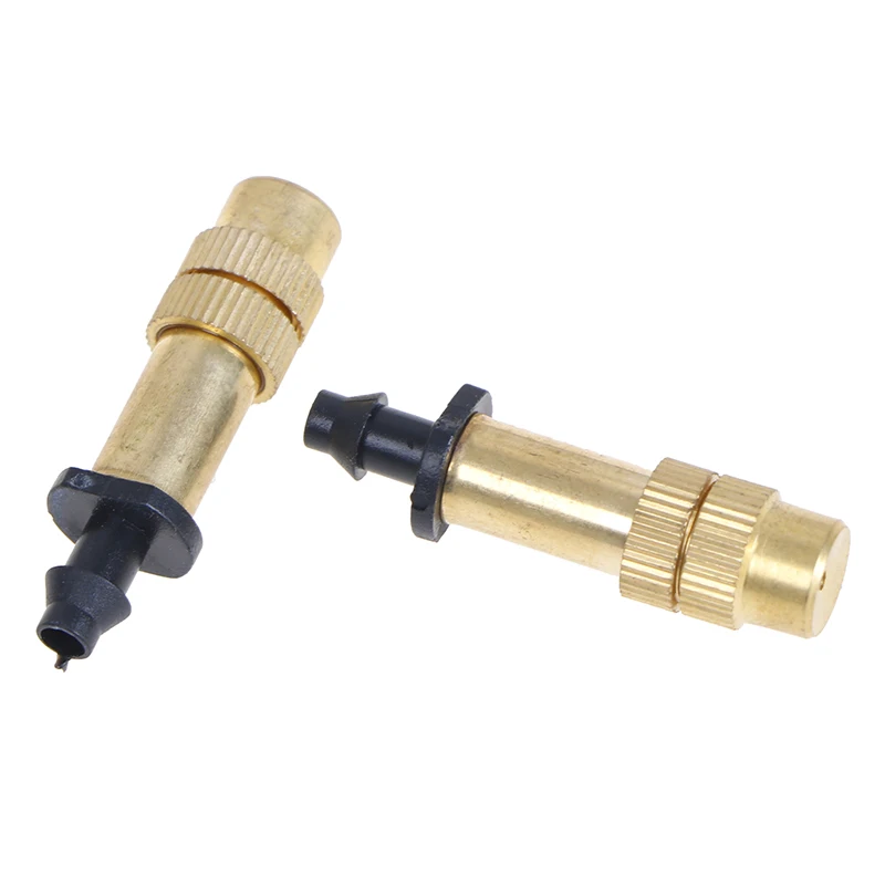 2Pcs Adjustable Copper Mist Nozzle Garden Sprayer Nozzle Greenhouse Lawn Water Sprinkler New~