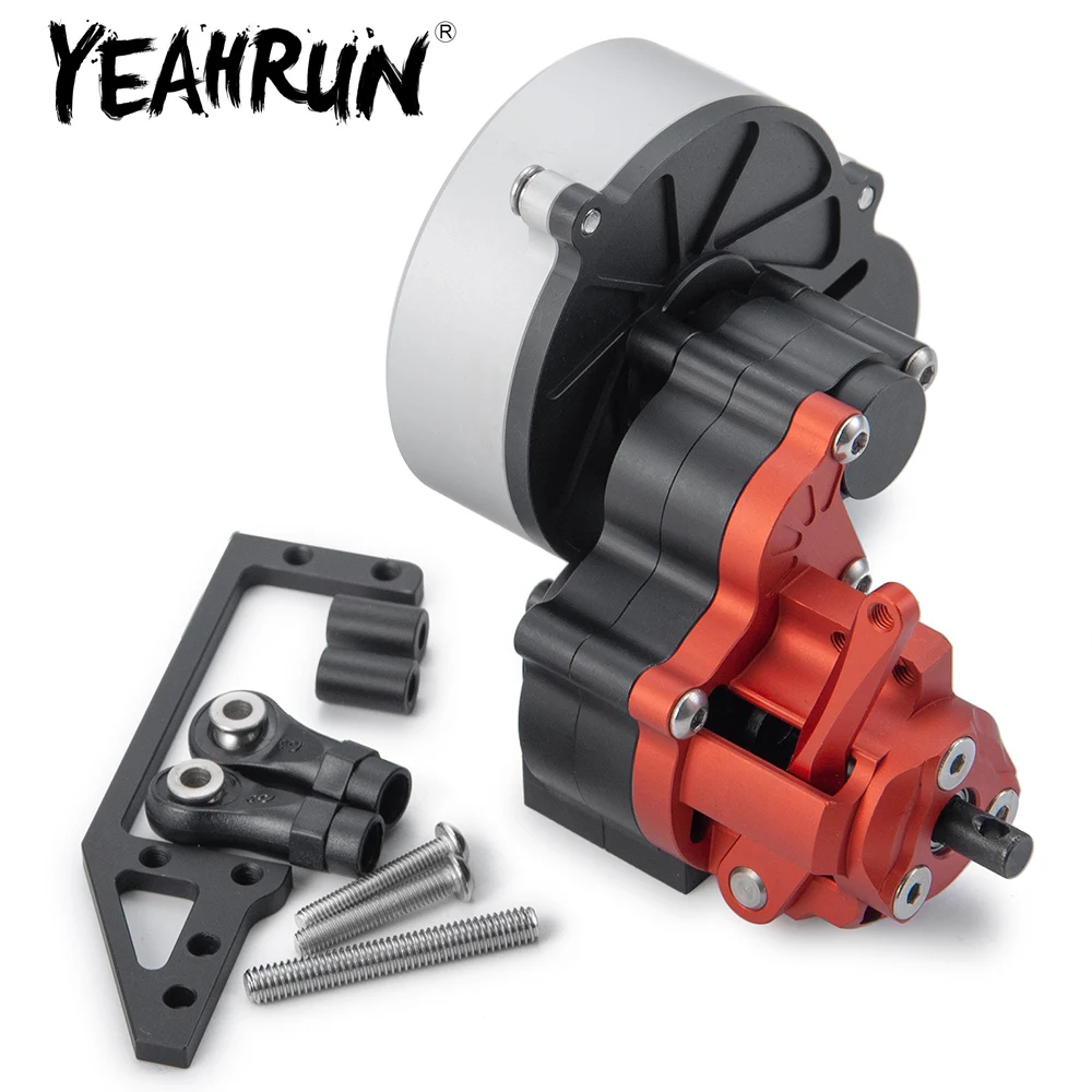 YEAHRUN Metal Cutoff Transmission Gearbox for Axial SCX10 1/10 RC Crawler Model Car Upgrade Parts