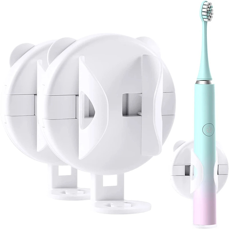 Soporte para cepillo de dientes eléctrico montado en la pared, estante autoadhesivo sin huellas, antideslizante, Base corporal para Baño