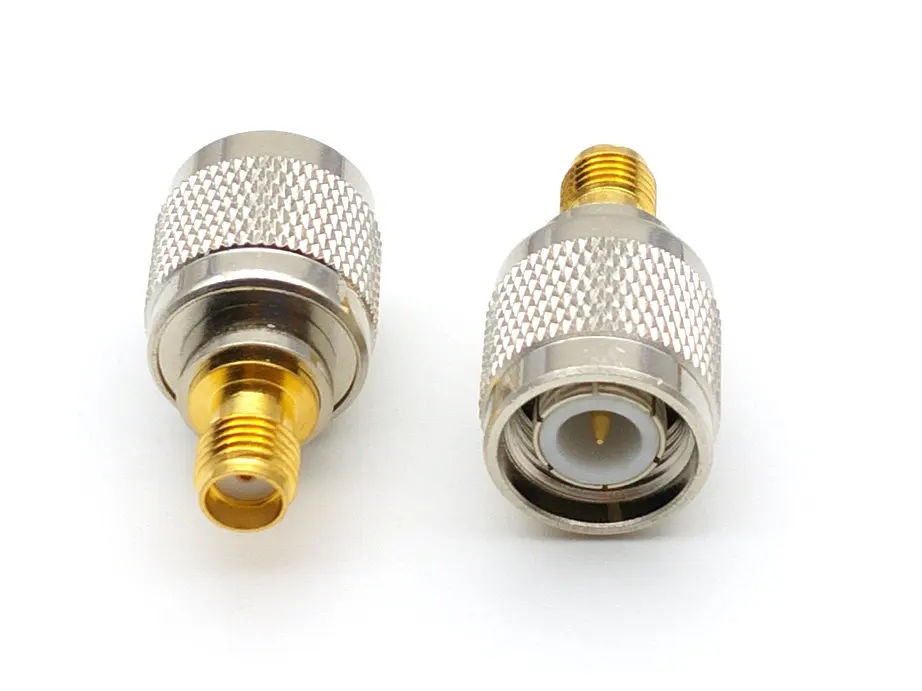 Imagem -05 - Conector do Adaptador Coaxial rf Cobre Tnc Macho Plug para Sma Fêmea Jack Novo