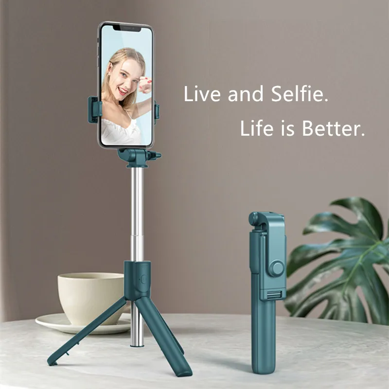 Selfie Stick with Tripod For Mobile phone Wireless bluetooth for Xiaomi Huawei iphone IOS Android Stabilizer Cellphone