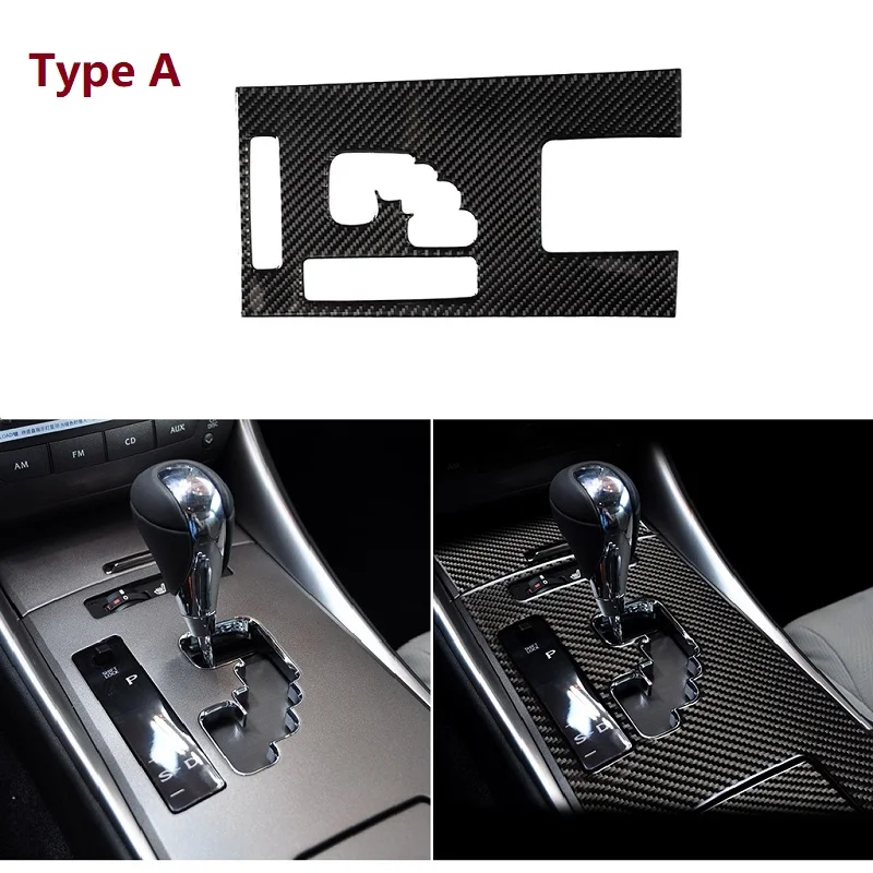 

Fit For 06-12 LEXUS IS250 300 350C Carbon Fiber Car Center Control Gear Shift Panel Decorative Sticker Interior Trim Accessories