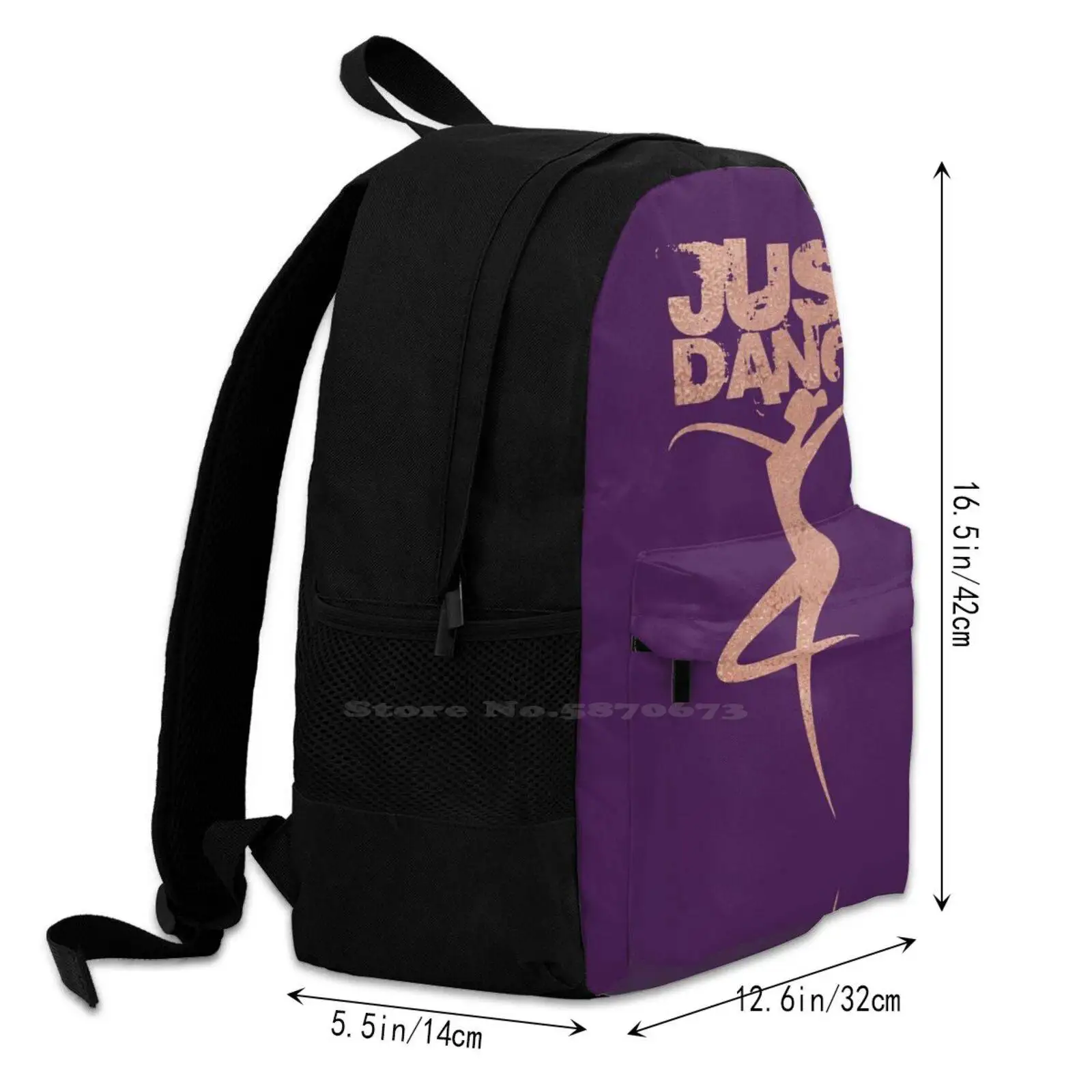 3d Print Design Backpack Casual Bag Dance Dancing Dancer Dancers Dance Life Dance Mom Dance Moms Dance Class Dance School