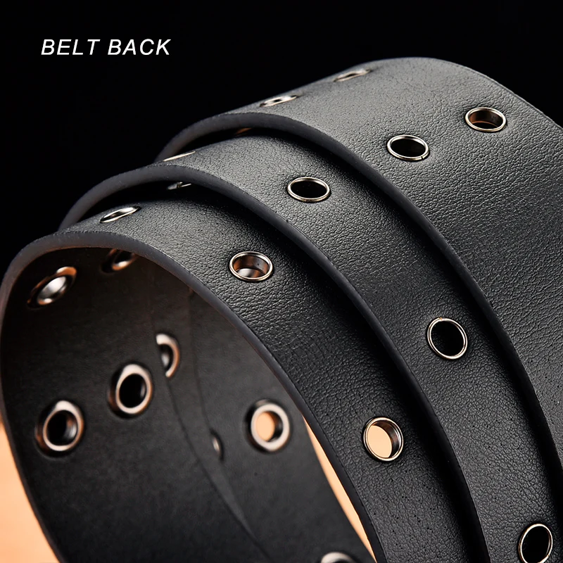 Fashion Metal Male Luxury Western Leather Wide Belt Buckle For Men Casual Vintage Waist Strap Pu Leather Belts 4.0 CM Waistband