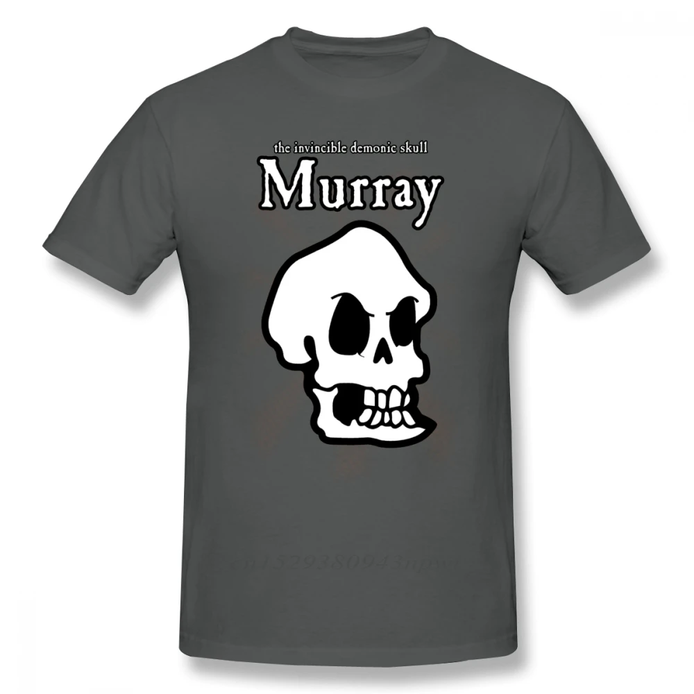 Monkey Island T Shirt Monkey Island Murray The Skull T-Shirt Beach Cotton Tee Shirt Cute Print Male Short Sleeves Tshirt