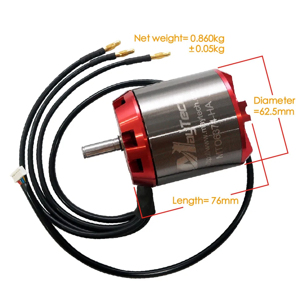 Maytech 6374 190KV สเก็ตบอร์ดไฟฟ้ามอเตอร์ Hall Sensor สำหรับ E-สเก็ตบอร์ด Longboard ไฟฟ้าหุ่นยนต์ Rov ใต้น้ำ Drone