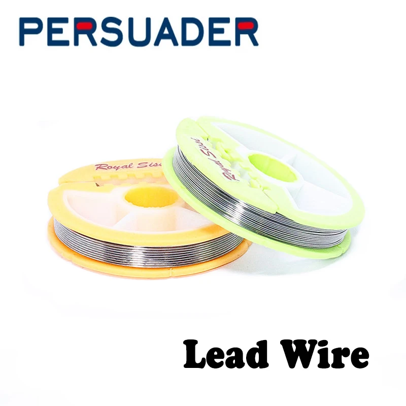 PERSUADER 2 selectable well spooled Dia 0.5mm or 0.8mm ultra soft lead wire nymph/larva body weight thread fly tying materials