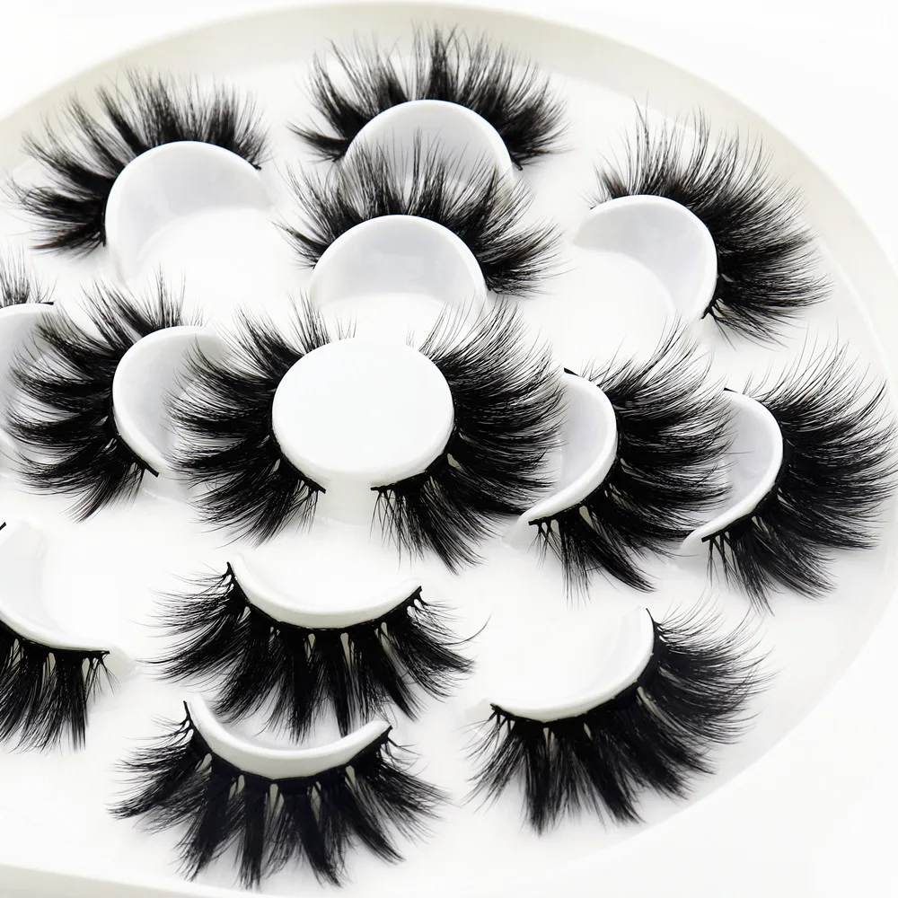 7/10 pairs 3D false eyelashes naturally long thick eyelashes 20mm dramatic eyelash extension sexy eye makeup eyelash cosmetics