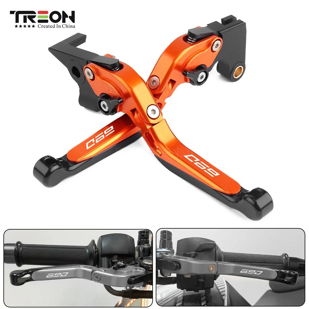 Motorcycles Handlebar CNC Foldable Brake Clutch Levers Adjustable For KTM 690 Duke SMC SMC-R Enduro R 2014 2015 2016 2017