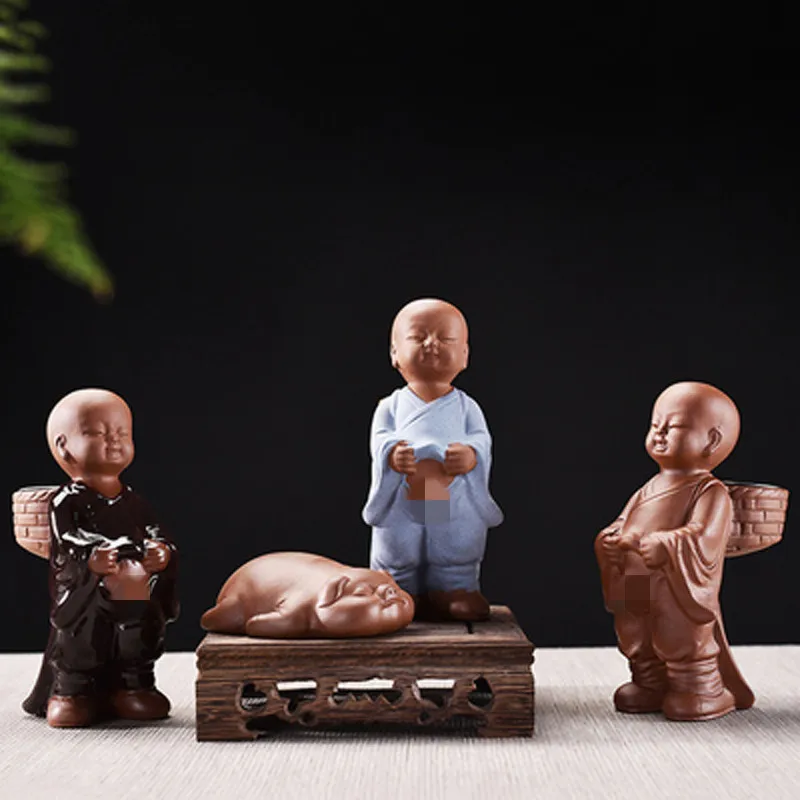 

Чайный инфузор с пурпурным песком для маленьких мальчиков, креативное украшение для домашних животных, китайский кунг-фу пуэр, чайный аксессуар