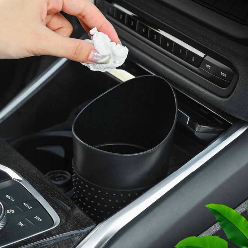 Car Trash Can Garbage Holder ABS Lid Umbrella Cup Phone Organizer Storage Bag Bin Vehicle Holder Water Proof Auto Tidy Stowing