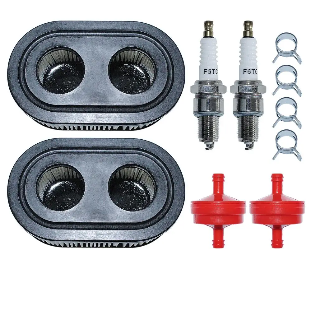 Filtro aria filtro carburante Kit morsetto candela per Troy-Bilt TB370 TB330 TB230 tosaerba 550E 550EX 500EX motore