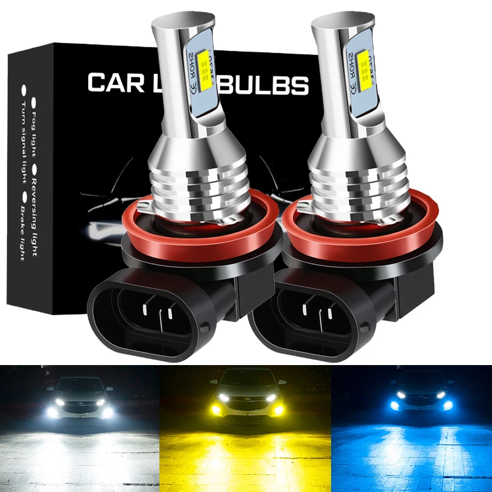 

2Pcs H8 H11 H16 Led Bulb HB4 Led Bulbs HB3 9006 PSX24W 881 Lights 2200LM 6000K White Driving Running Car Lamp Auto Light Bulbs