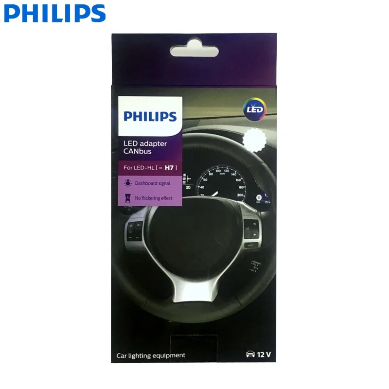 Philips LED CANbus H7 18952C2 Decoder LED Adaptor Error Cancel Remove Dashboard Warning Easy Install (Twin)