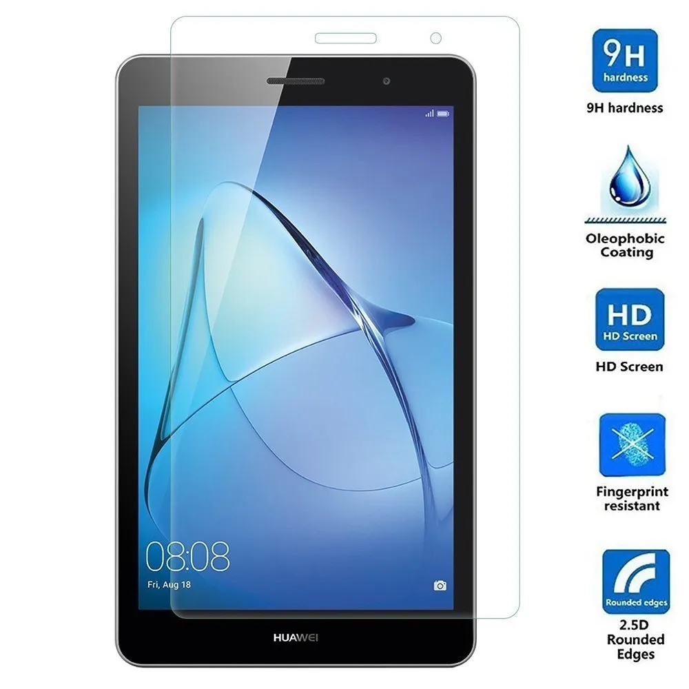 3 pçs 9h vidro tablet filme para huawei mediapad t3 8.0 Polegada tela protetora KOB-L09 w09 bolha livre hd vidro película protetora