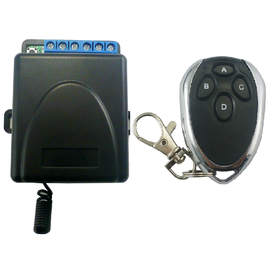 2CH 433M Secure Remote Keyless Entry Controller Rolling Code Keeloq HCS301 Remote Control Keyfob Transmitter