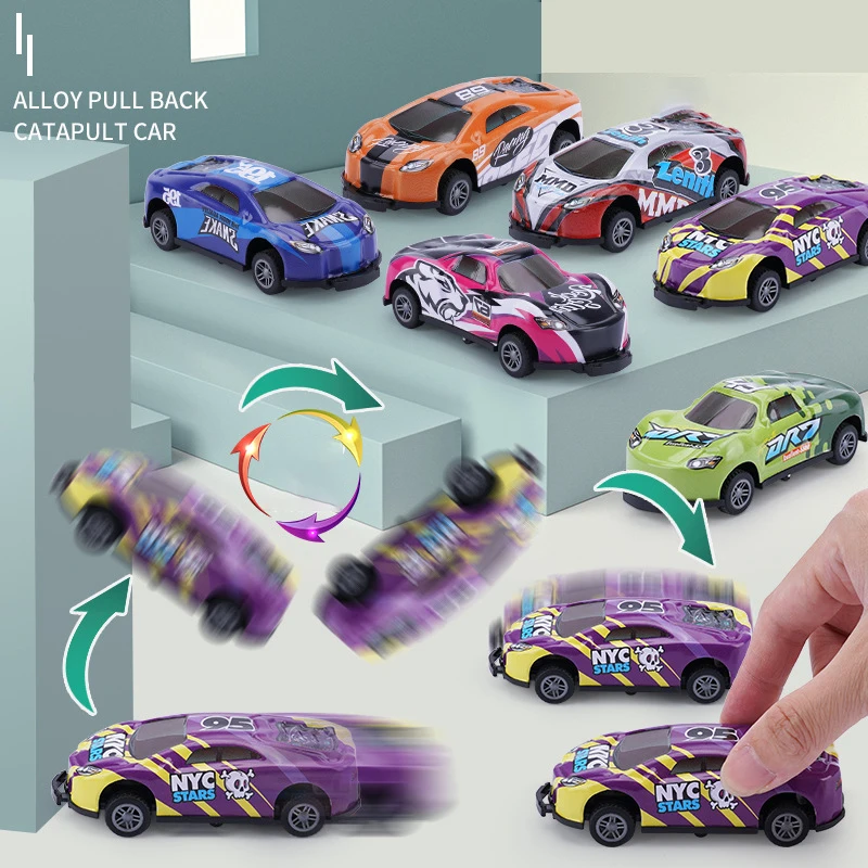 

Children's Alloy Car Pull Back 1/64 Diecast Kids Metal Action Model Cars Hot Educational Toy For Boy Gifts