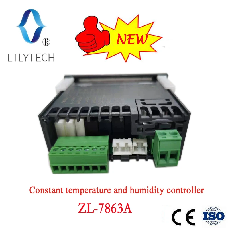 LILYTECH, ZL-7863A, Constant temperature humidity controller, Day night simulation, Greenhouse Reptile Room controller, LILYTECH