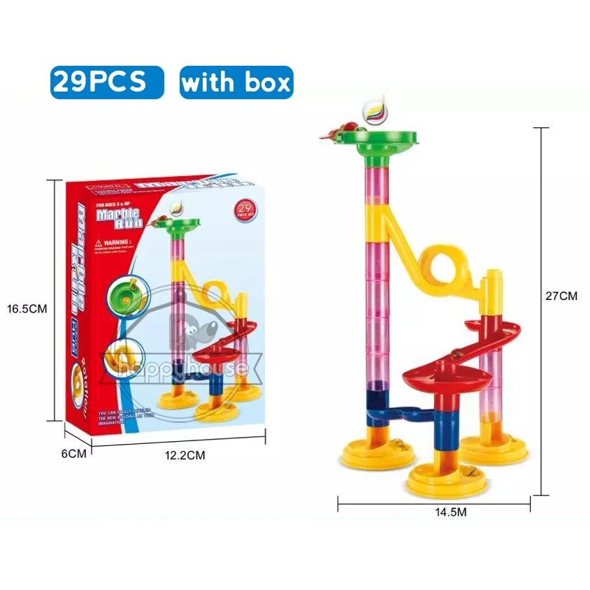 Lot De 50 Blocs De Construction Marbre + 15 Billes Verre - Jeu Labyrinthe Éducatif Pour Enfants