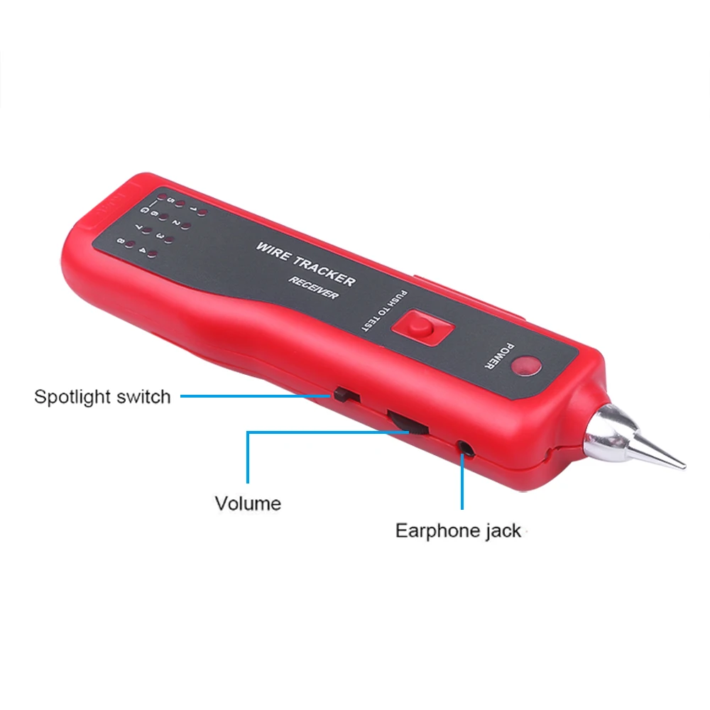 kebidumei Network Cable Tester Detector RJ11 RJ45 Cat5 Cat6 Telephone Wire Tracker Tracer Toner Ethernet LAN Line-Finder Tool