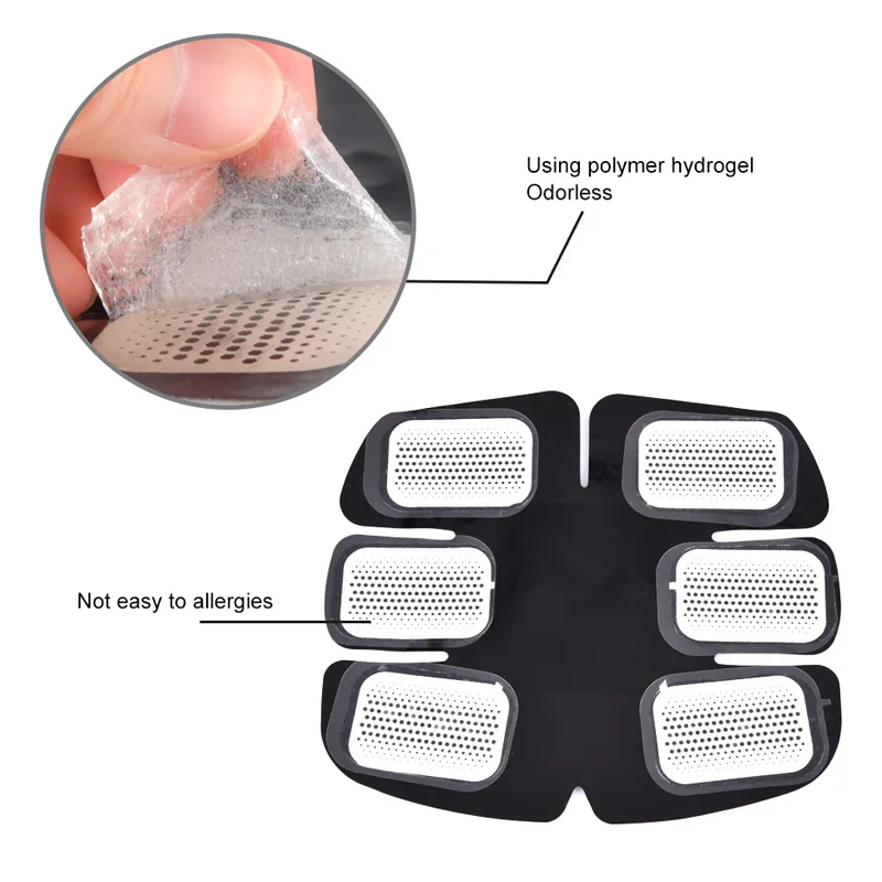 15/30/50/100Pair Replacement Gel Pads For EMS Trainer Weight Loss Abdominal Muscle Stimulator Exerciser Replacement Massage Gel