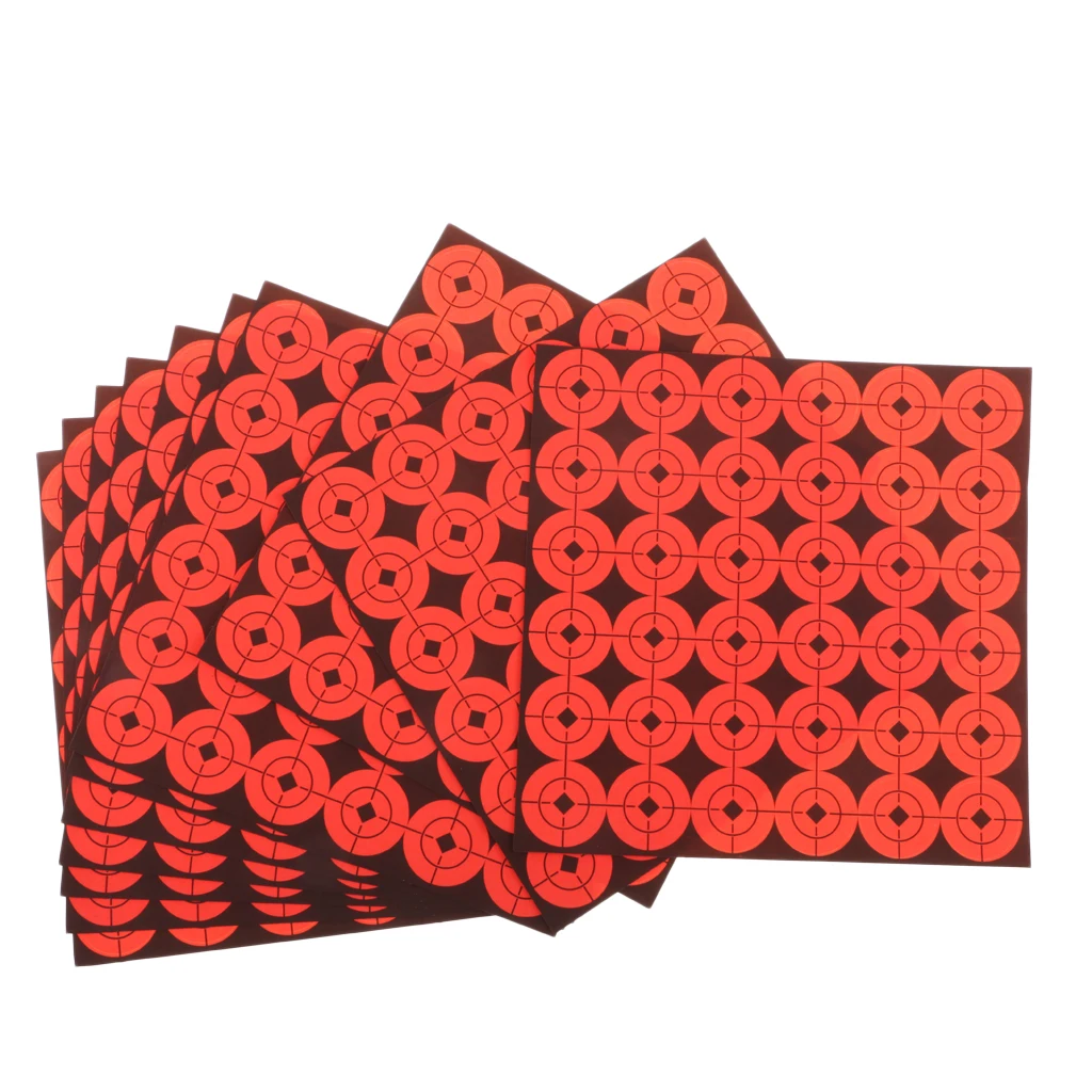 360pcs Hunting Paper Target 1\'\' Splatter & Adhesive Sticker w/ Round Cover up Patches Archery Target for Shooting Training