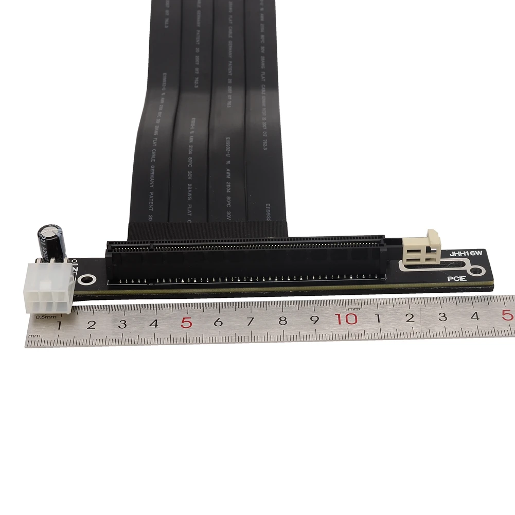 Imagem -03 - Cabo de Extensão de Mineração Pcie x8 para X16 Adaptador Pci-e 8x 16x Riser X99 Servidor Rtx 3060 Multi-cartão th Miner Estável Grande Poder 6p