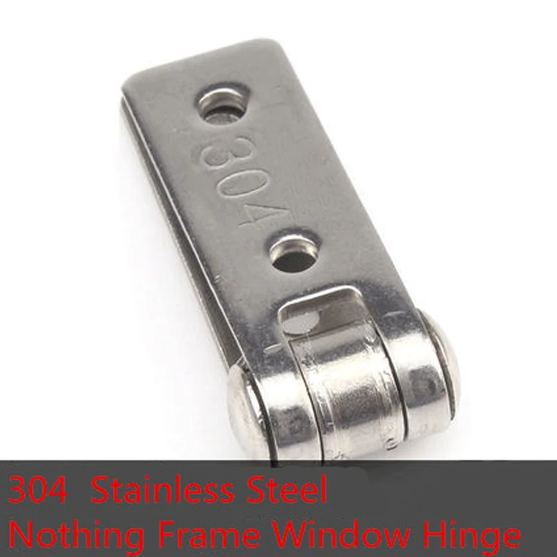 2pcs Stainless Steel Nothing Frame Hinge Fold Nothing Frame Balcony Window Hinge Nothing Frame Doors And Parts Resist Crack