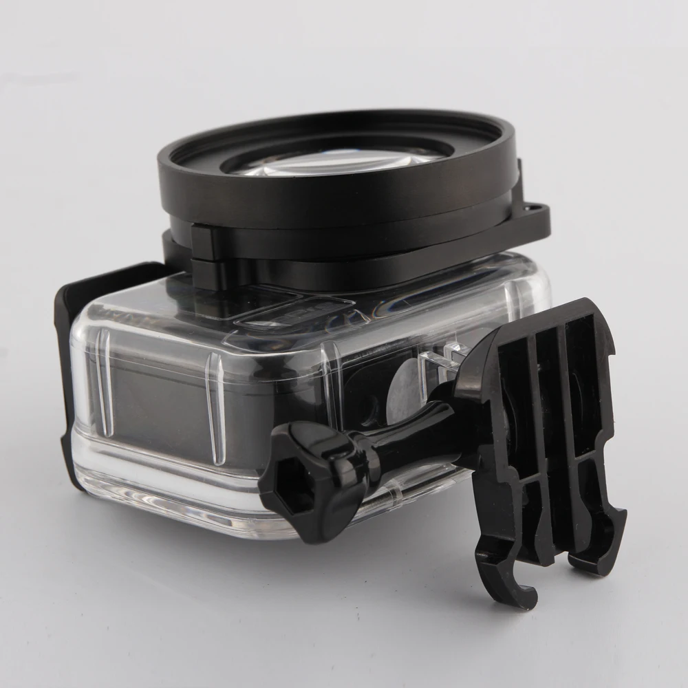 For Gopro Hero 8 Black Housing Accessories Filter 58mm Super Macro Adapter Ring Color Polar Go Pro Hero8 Black Waterproof Case