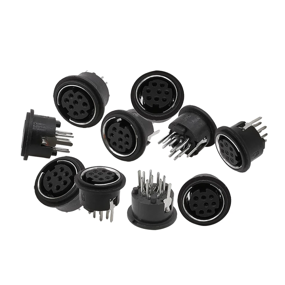 Mini conector de plástico para PS2, conector hembra de 8 pines, 8 P, 5/10/20 unidades