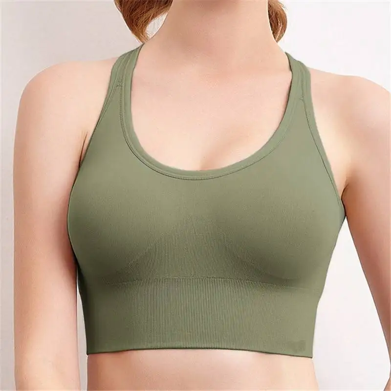 Reggiseno da Yoga Push Up da donna reggiseno sportivo senza cuciture reggiseno sportivo da donna Top da palestra allenamento Fitness reggiseni