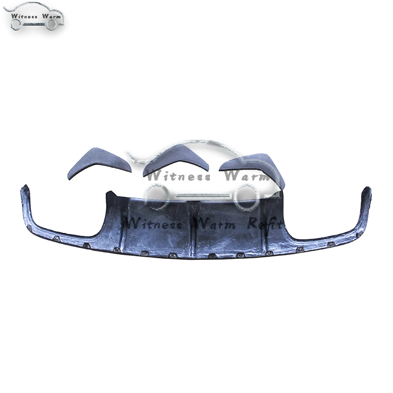 for W204 C63 Carbon Fiber Car Rear Bumper Lip Spoiler Diffuser for Mercedes Benz W204 C63 Amg C300 2007 - 2011 Frp