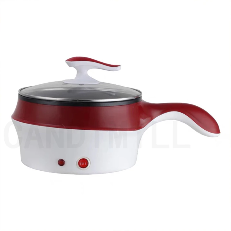 CANDIMILL Low Power Electric Cooker Hot Pot Mini Household Multifunctional Cooking Pot Noodles Boiler Food Warmer Frying Pan