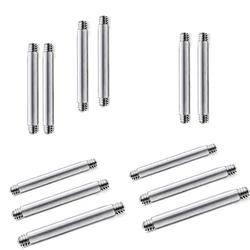 20 Replacement Spare Parts Labret Barbell Piercing Accessories Straight Bar Bent Bar 14g 16g Diy Stainless Steel Body Jewelry