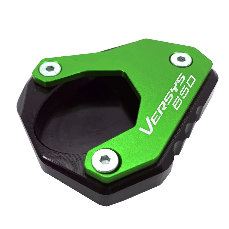 Para KAWASAKI VERSYS 650 VERSYS650 ABS 2010-2023 2019 2015 motocicleta CNC soporte lateral extensión de caballete placa de soporte