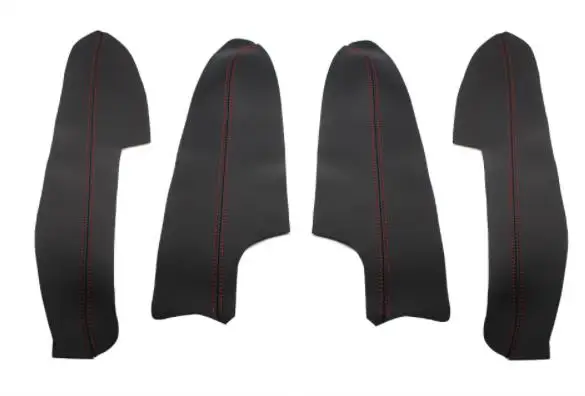 For Nissan Qashqai J11 2016 2017 2018 2019 Microfiber Leather Car Door Armrest Protective Cover with Mount Fittings car interior