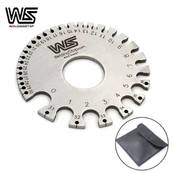 Round WIRE GAUGE diameter gage S.W.G. portable Mini Size Stainless Steel Measurer Tool WS-04007