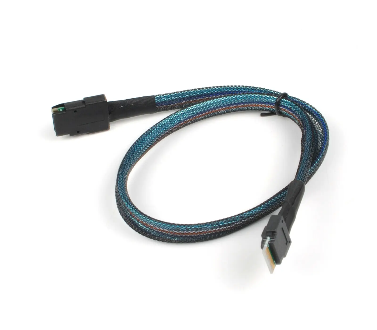 

MINI SAS Slim SAS 4.0 SFF-8654 4i 38pin to SAS SFF-8087 Target Hard Disk Raid Cable 50cm