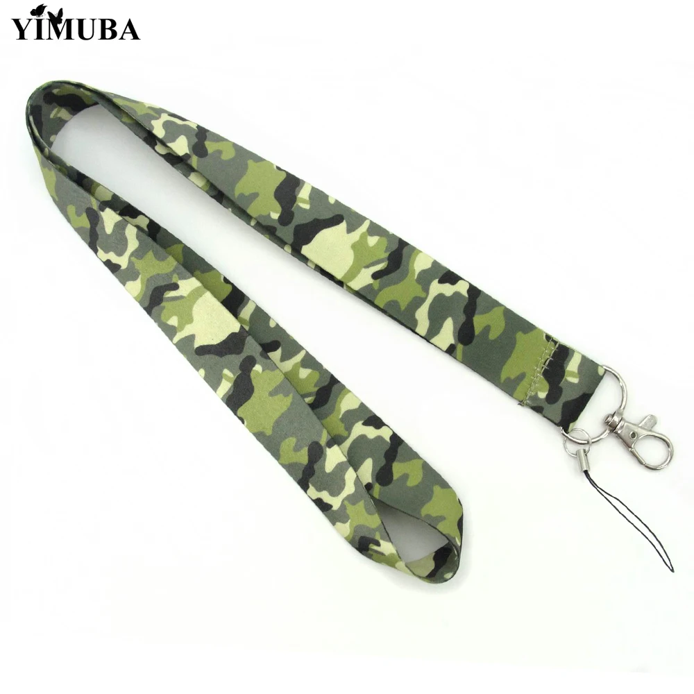 YIMUBA Trendy Camouflage Print Keychain Neck Lanyard Strap Webbing Ribbon Fit Phone USB Camera ID Badge Holder Gift for Friends