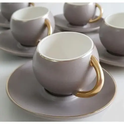 

DOLBOVI Acar Porcelain coffee cup Pad 10085 Gray mug кружка coffee cup cup