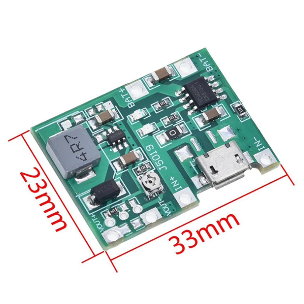 TP4056 Step Up Boost Module 18650 3.7V 4.2V Lithium Battery Charger Board Adjustable DC-DC Step Up Boost Module DIY Kit Parts