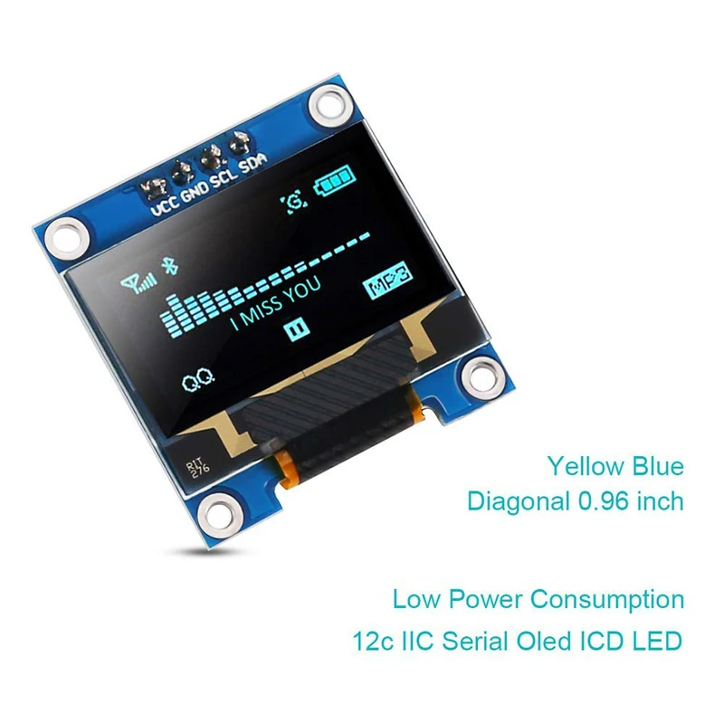 0.96 Oled Display Blue I2C IIC Serial 128x64 OLED LCD LED ssd1309 0.91 inch Oled Display Module For Arduino Raspberry Pi Display