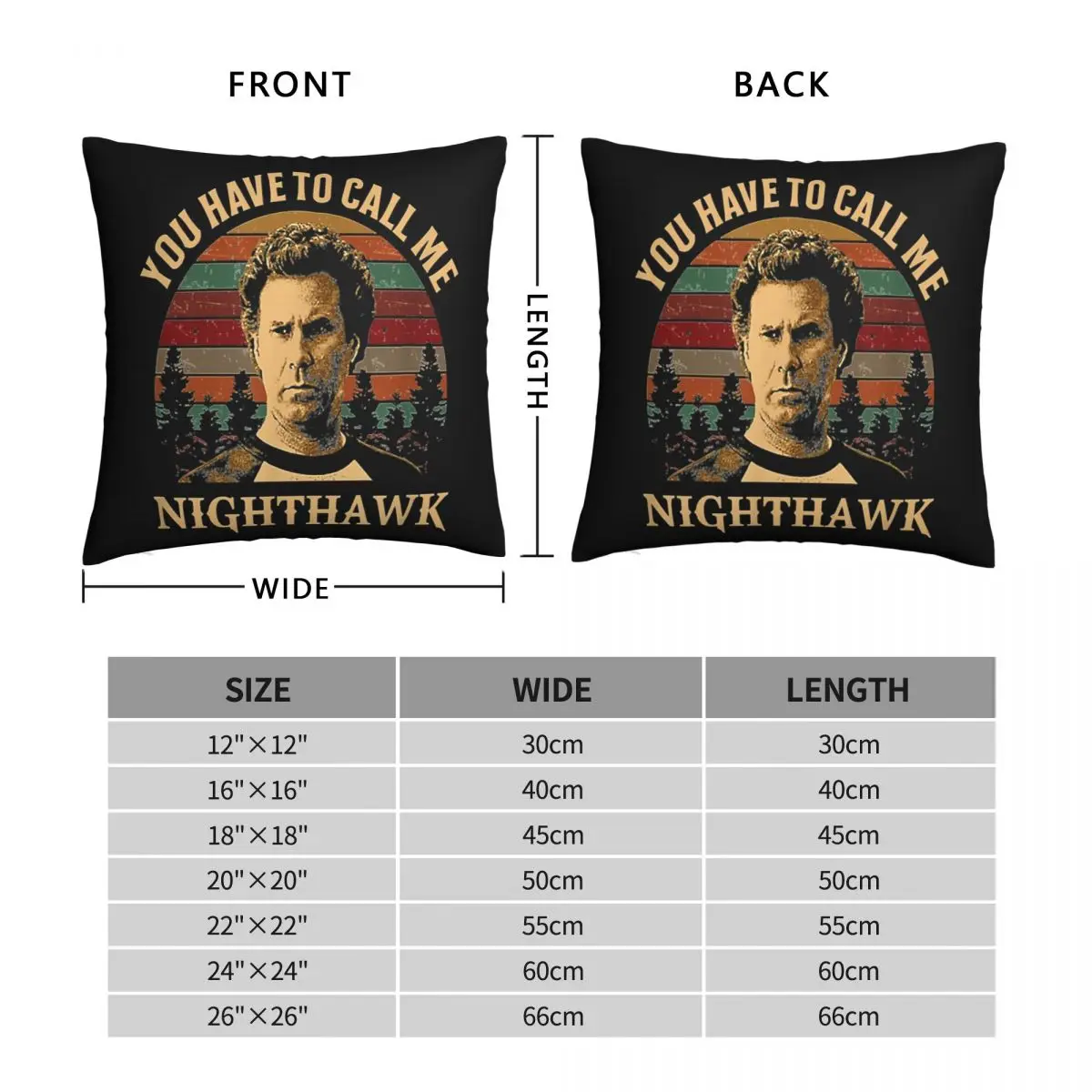 You Have To Call Me Nighthawk Square Pillowcase Polyester Linen Velvet Pattern Zip Decor Throw Pillow Case Home Cushion Cover