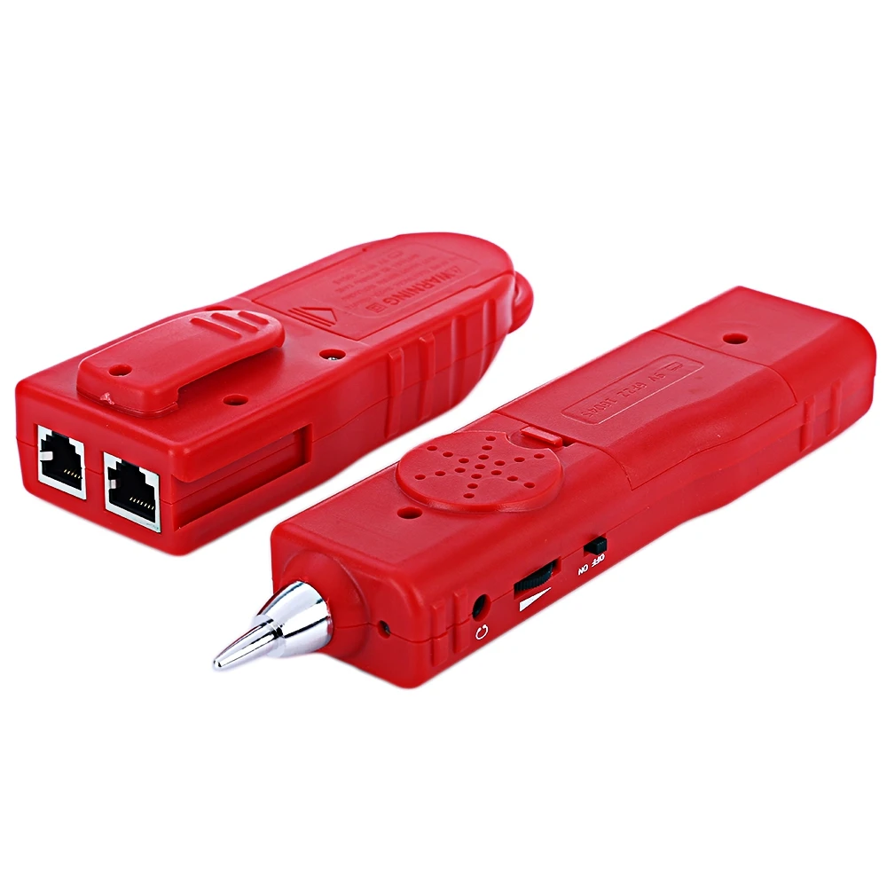 Ağ kablosu test cihazı kırmızı rj11 rj12 rj45 cat5 cat6 cat7 telefon tel tracker toner ethernet lan rg rj 45 aracı hattı bulucu