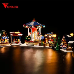 Vonado LED Lighting Set for 10235 Christmas Winter Village Market 36010 Model Toy Light Kit, Not Included the Building Block