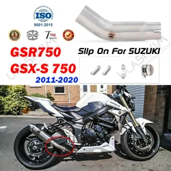 GSR750 GSR 750 Motorcycle Exhaust Muffler Middle link pipe Full system Slip On for suzuki GSR750