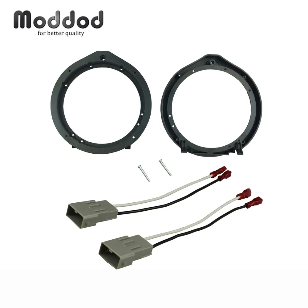 

For Honda Civic Accord Crosstour Insight Speaker Adapter Plates 6.5"/6.75" 165mm Stand Ring Frame Wiring Harness Connector Cable